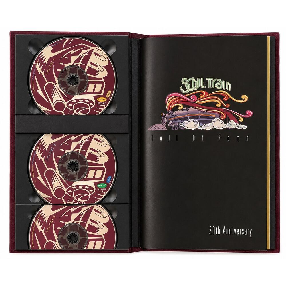 Soul Train Hall of Fame 20th Anniversary 3 CD Box Set Book Rhino R2-71618